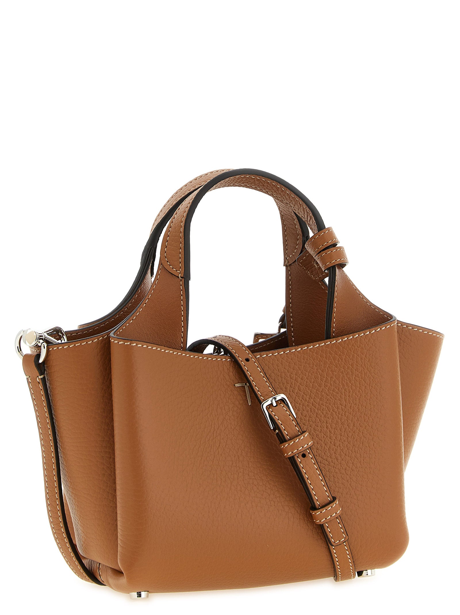 Tod's Brown Calfskin Handbag