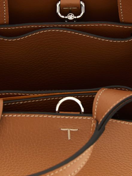 Tod's Brown Calfskin Handbag