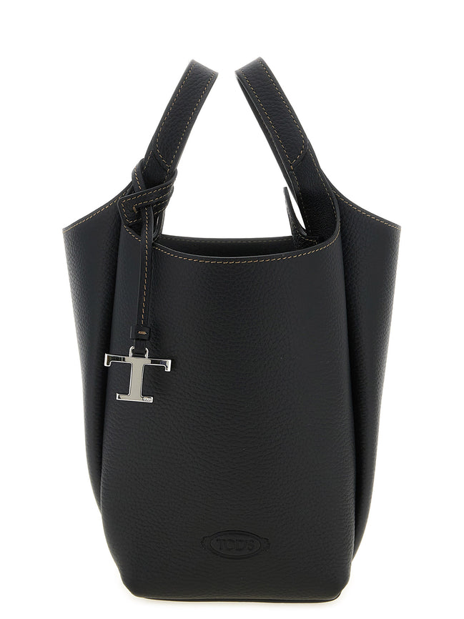 Tod's Black Calfskin Handbag