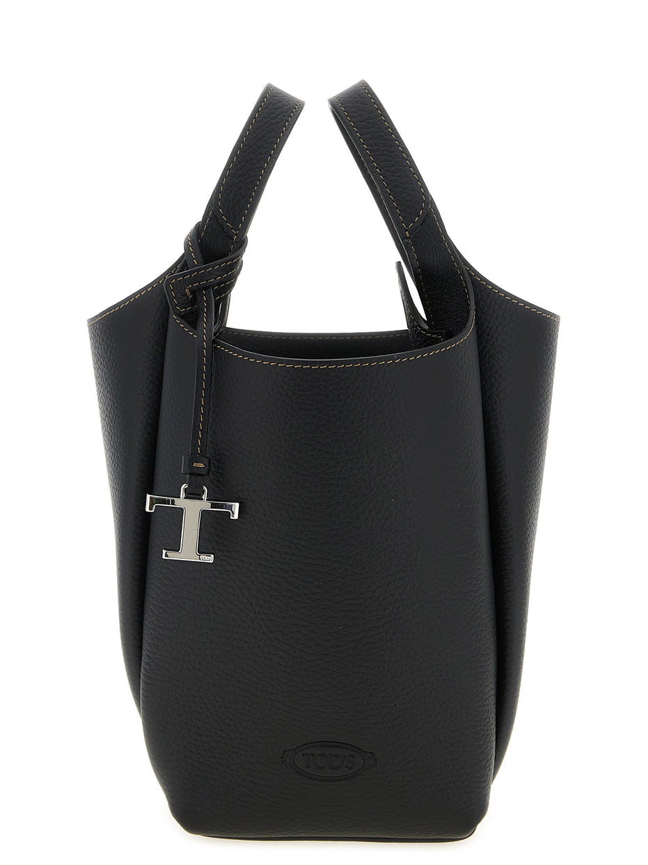 Tod's Black Calfskin Handbag