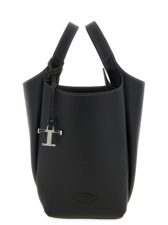 Tod's Black Calfskin Handbag