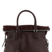 Maison Margiela Bordeaux Calfskin Shoulder Bag