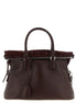 Maison Margiela Bordeaux Calfskin Shoulder Bag
