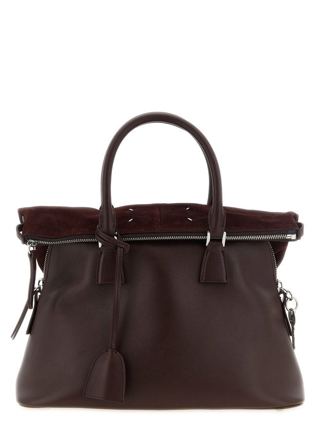 Maison Margiela Bordeaux Calfskin Shoulder Bag