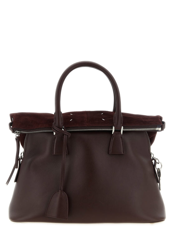 Maison Margiela Bordeaux Calfskin Shoulder Bag