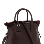 Maison Margiela Bordeaux Calfskin Shoulder Bag