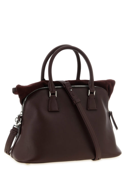Maison Margiela Bordeaux Calfskin Shoulder Bag