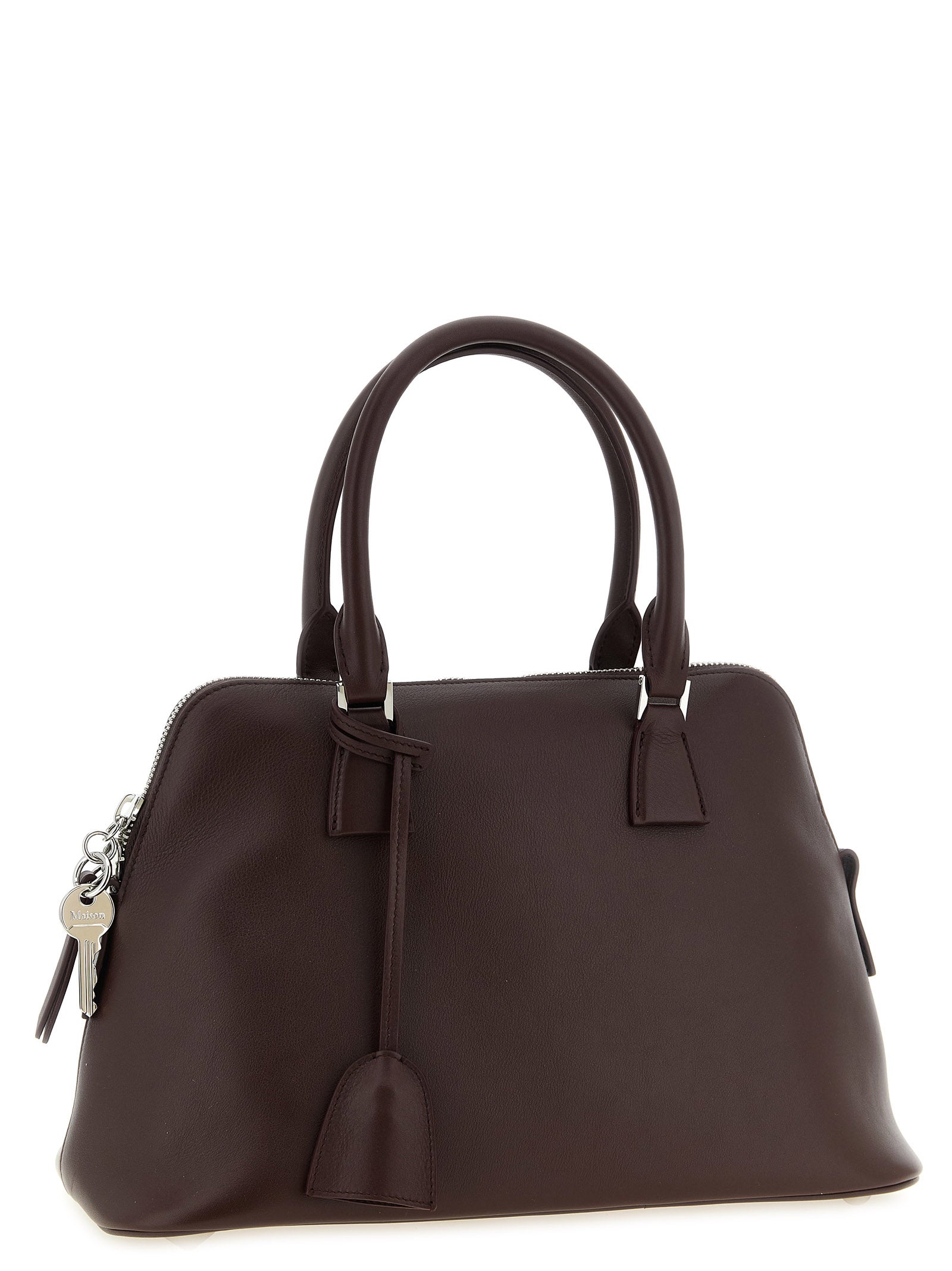 Maison Margiela Bordeaux Calfskin Shoulder Bag