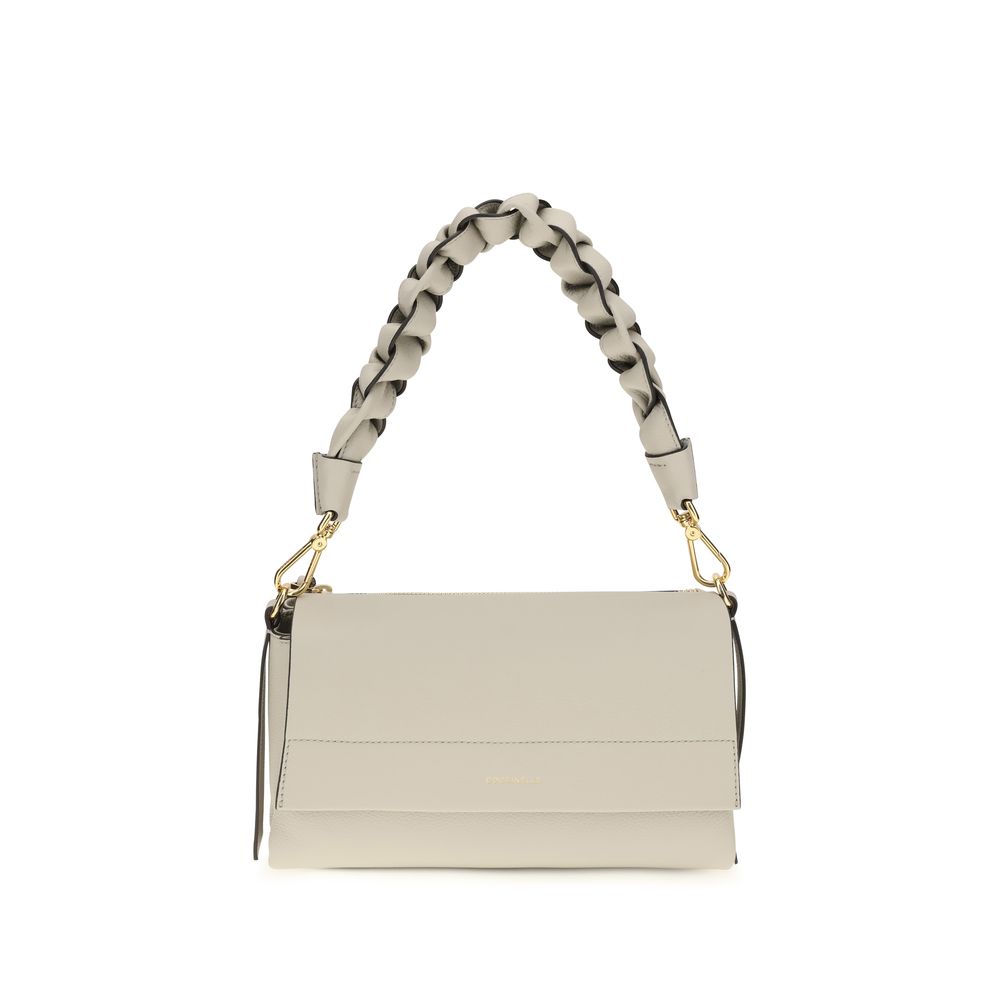 Coccinelle Bohème Beige Leather Shoulder Bag