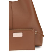 Coccinelle Brown Calf Leather Bos Taurus Shoulder Bag