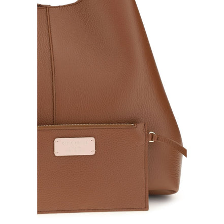 Coccinelle Brown Calf Leather Bos Taurus Shoulder Bag