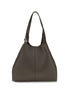 Coccinelle C-Easy Μεγάλη Καφέ Δερμάτινη Τσάντα Tote  