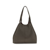 Coccinelle C-Easy Μεγάλη Καφέ Δερμάτινη Τσάντα Tote  