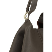 Coccinelle C-Easy Μεγάλη Καφέ Δερμάτινη Τσάντα Tote  