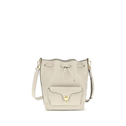 Coccinelle Beat Generation Beige Leather Bucket Bag