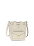 Coccinelle Beat Generation Beige Leather Bucket Bag