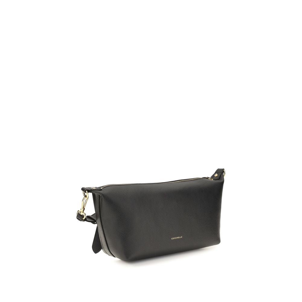 Coccinelle Black Calf Leather Bos Taurus Shoulder Bag