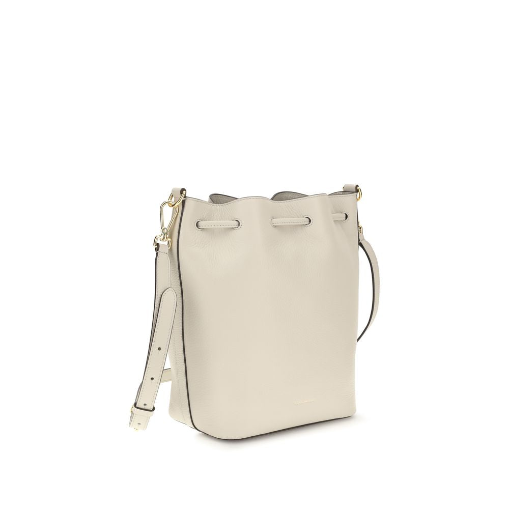 Coccinelle Beat Generation Beige Leather Bucket Bag