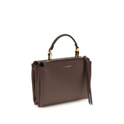 Coccinelle Arlettis Καφέ Δερμάτινη Τσάντα Satchel  