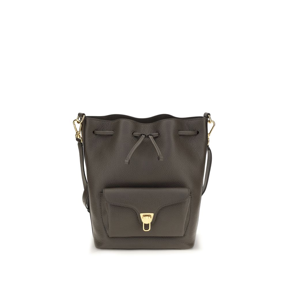 Coccinelle Beat Generation Brown Leather Bucket Bag