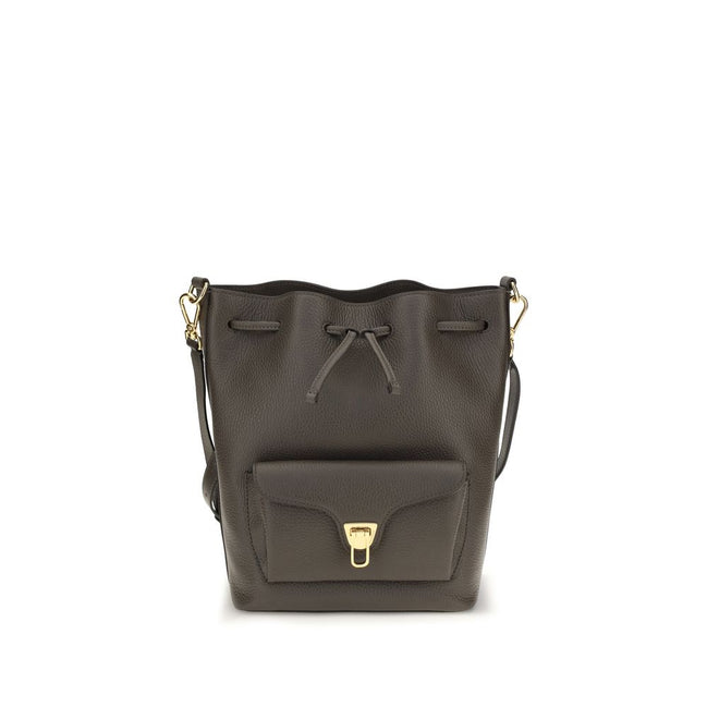 Coccinelle Beat Generation Brown Leather Bucket Bag