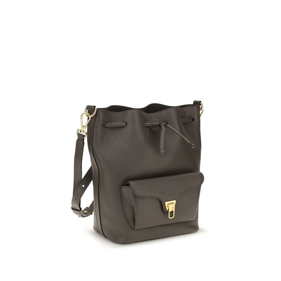 Coccinelle Beat Generation Brown Leather Bucket Bag