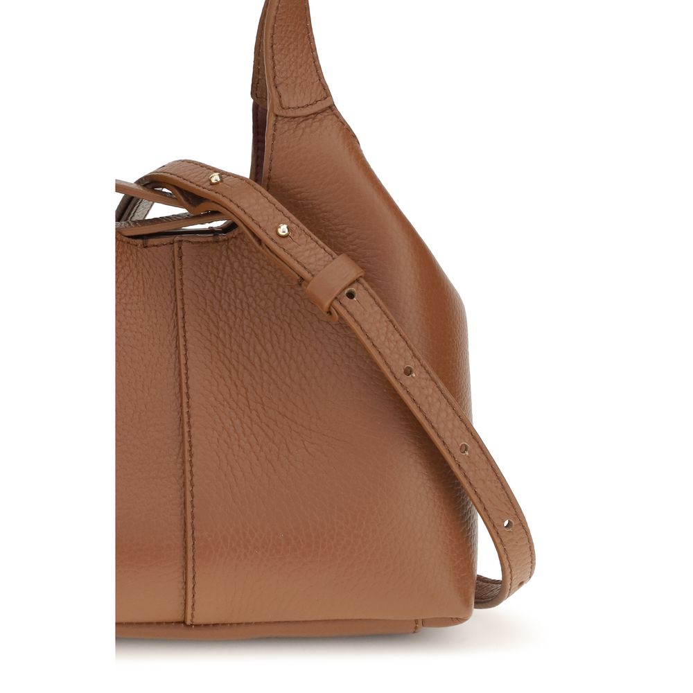 Coccinelle Brown Calf Leather Bos Taurus Handbag