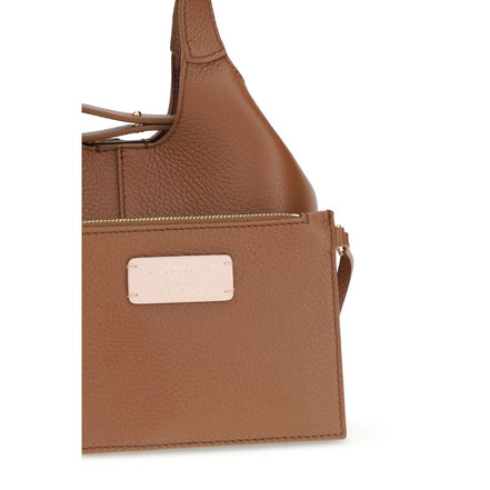Coccinelle Brown Calf Leather Bos Taurus Handbag
