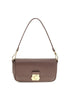 Coccinelle C-Me Lock Medium Brown Leather Shoulder Bag