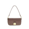Coccinelle C-Me Lock Medium Brown Leather Shoulder Bag