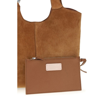 Coccinelle Brown Calf Leather Bos Taurus Shoulder Bag