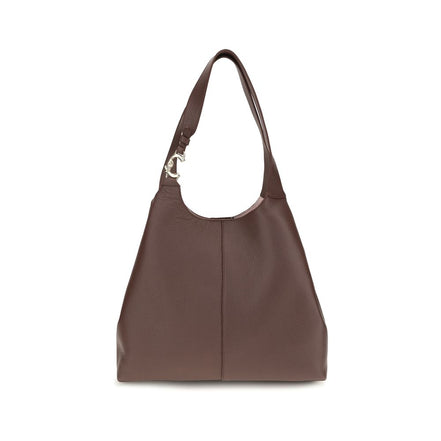 Coccinelle Brown Calf Leather Bos Taurus Shoulder Bag