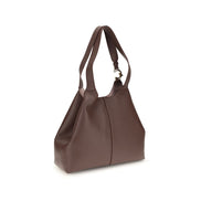 Coccinelle Brown Calf Leather Bos Taurus Shoulder Bag