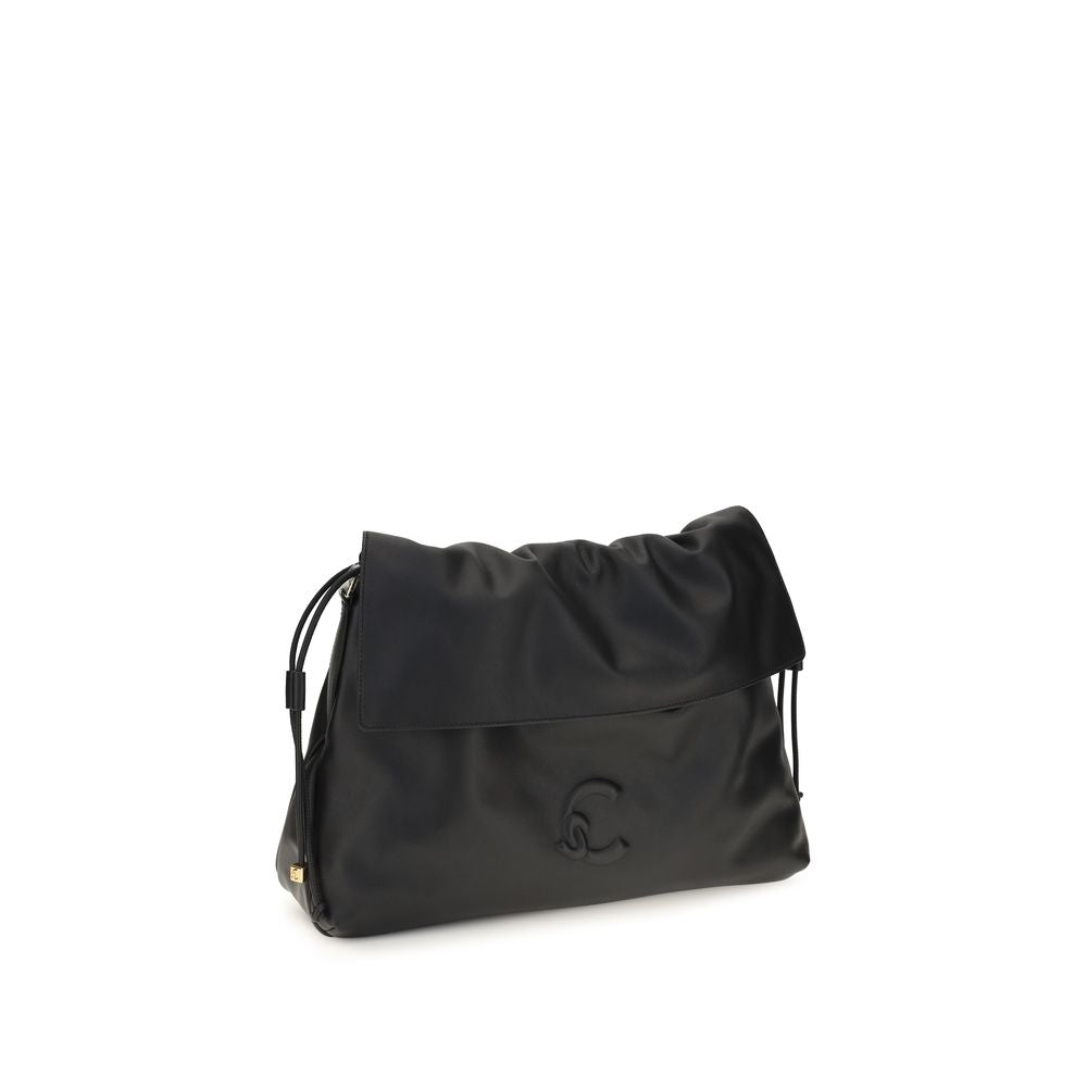 Coccinelle Black Calf Leather Bos Taurus Shoulder Bag