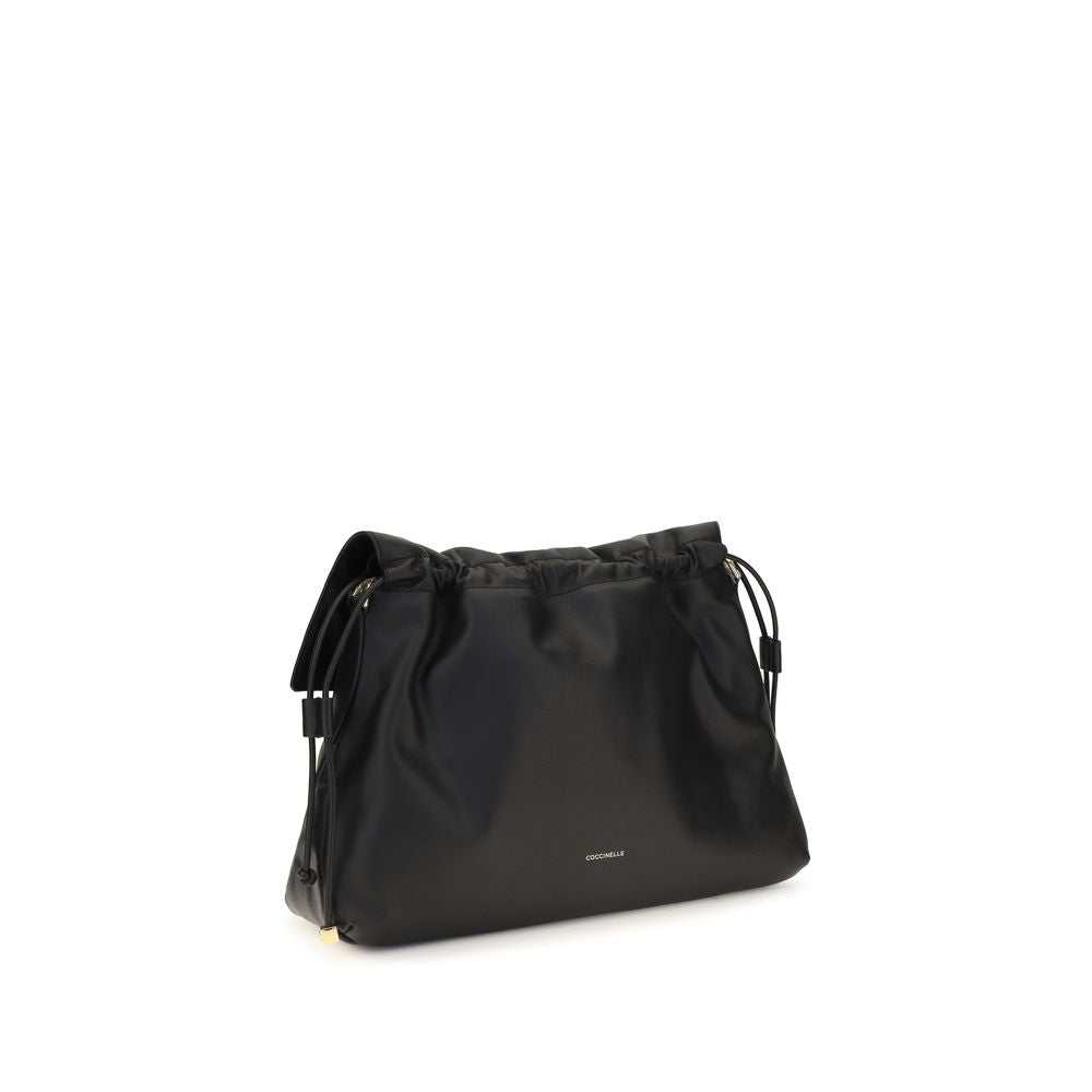 Coccinelle Black Calf Leather Bos Taurus Shoulder Bag