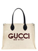 Gucci Μπεζ Τσάντα Tote από Πολυαιθυλένιο  