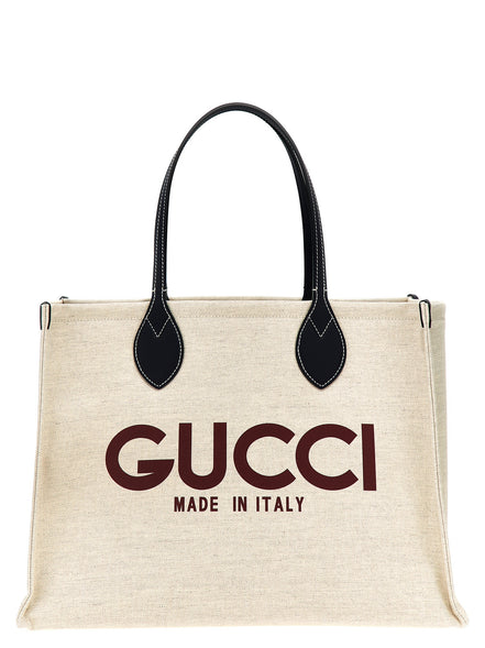Gucci Μπεζ Τσάντα Tote από Πολυαιθυλένιο  