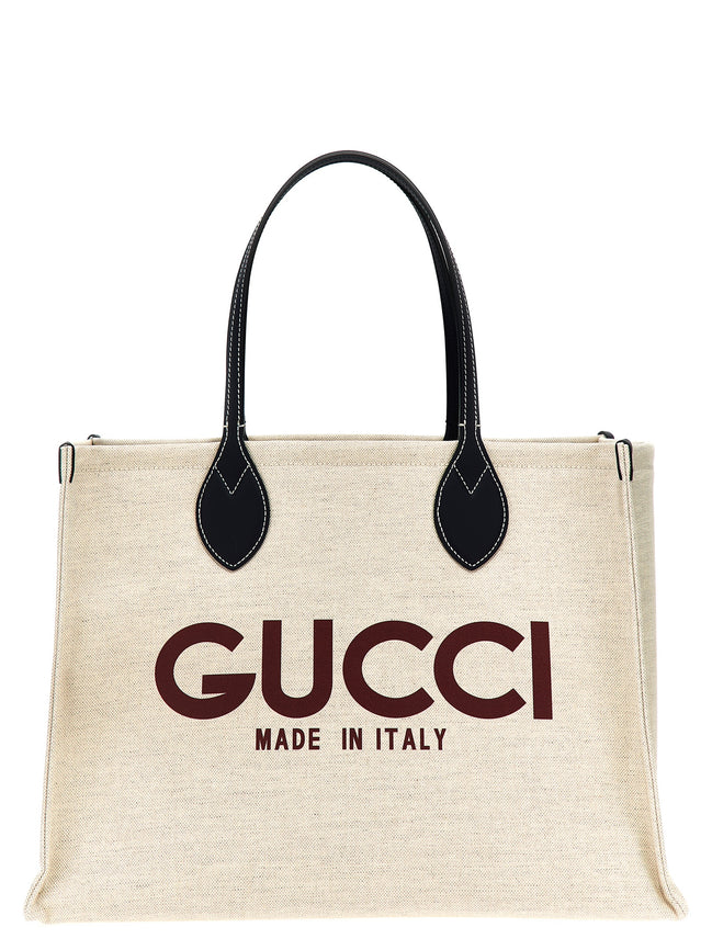 Gucci Μπεζ Τσάντα Tote από Πολυαιθυλένιο  