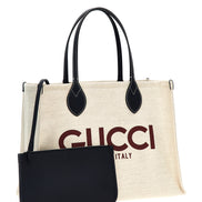 Gucci Μπεζ Τσάντα Tote από Πολυαιθυλένιο  