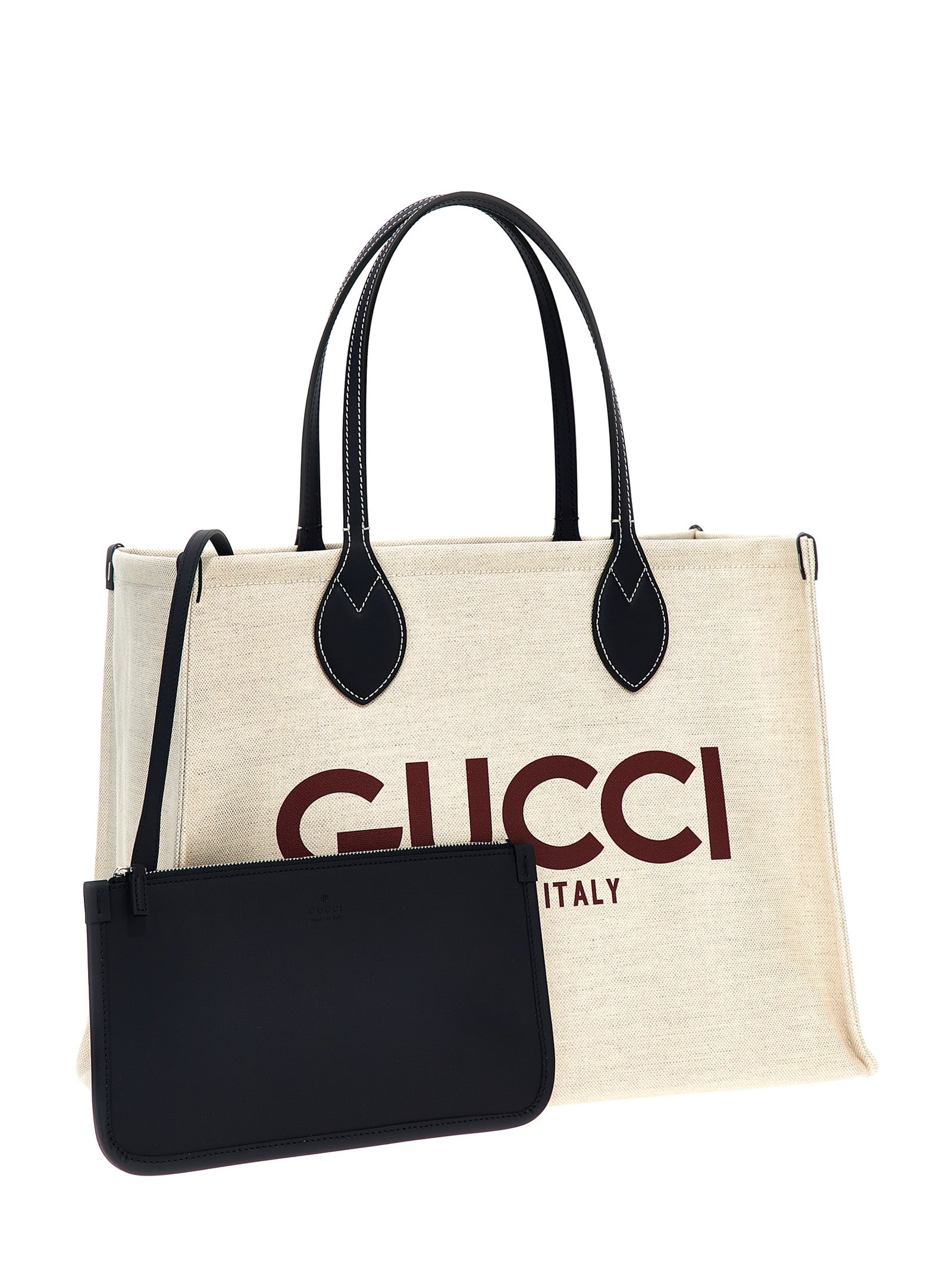 Gucci Μπεζ Τσάντα Tote από Πολυαιθυλένιο  