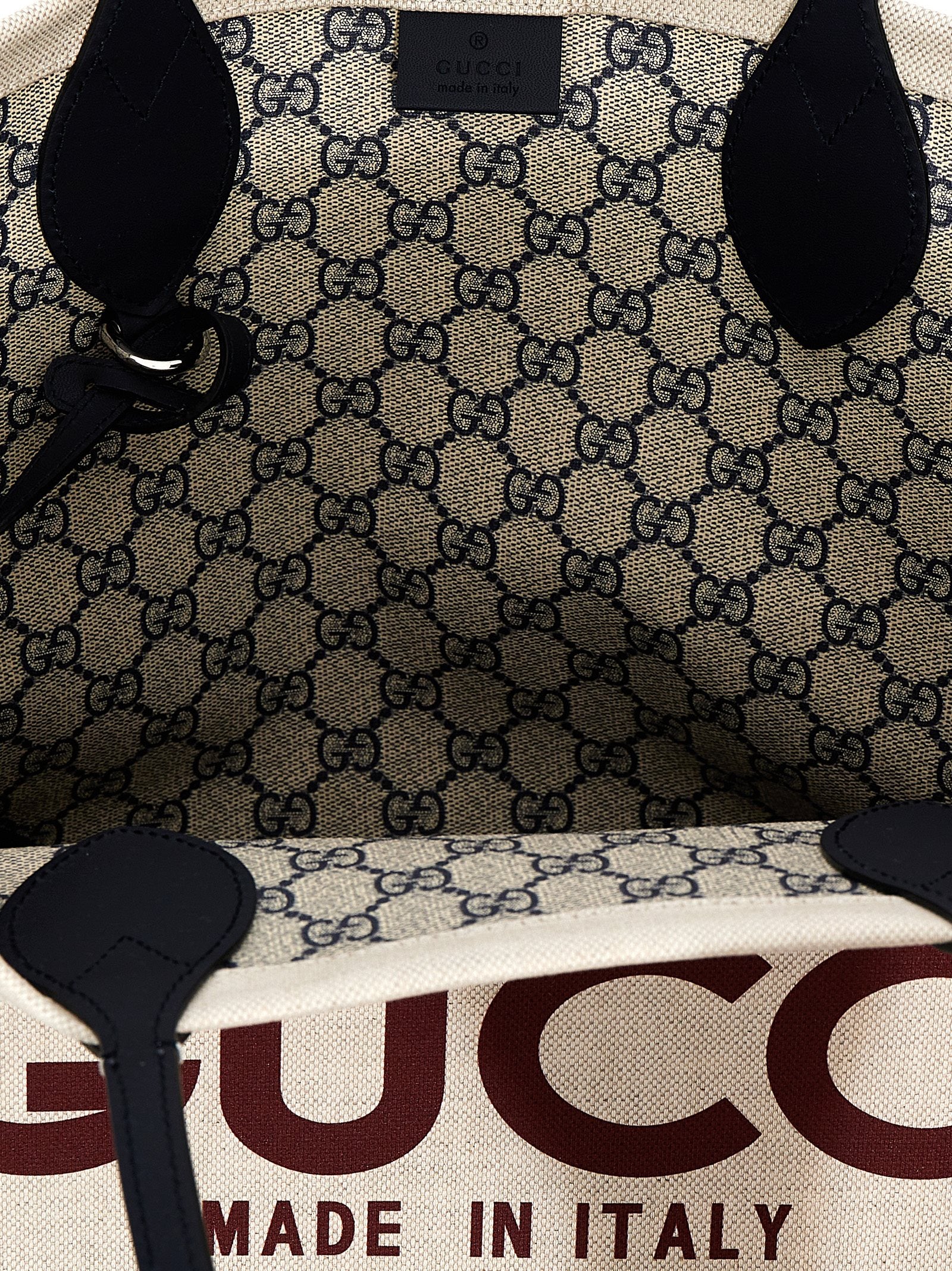 Gucci Μπεζ Τσάντα Tote από Πολυαιθυλένιο  