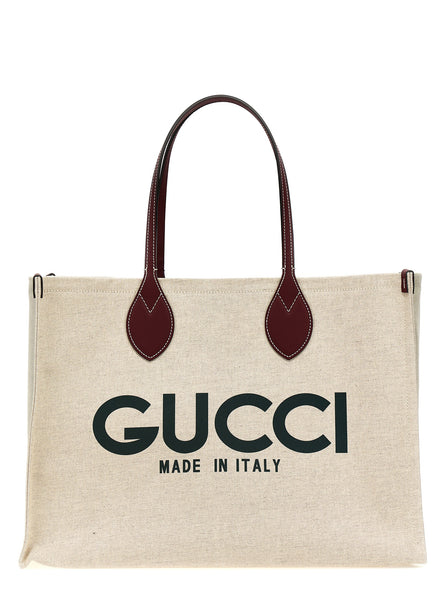 Gucci Μπεζ Τσάντα Tote από Πολυαιθυλένιο  