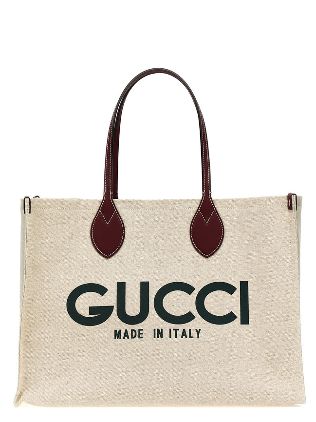Gucci Μπεζ Τσάντα Tote από Πολυαιθυλένιο  
