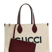 Gucci Μπεζ Τσάντα Tote από Πολυαιθυλένιο  