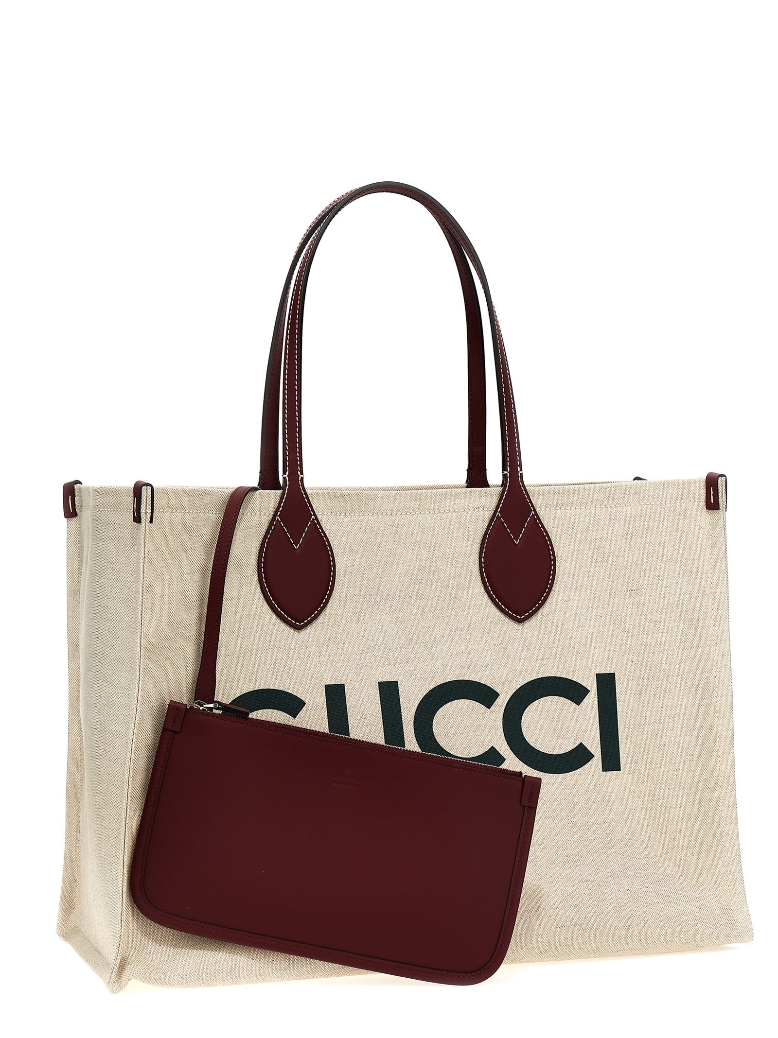 Gucci Μπεζ Τσάντα Tote από Πολυαιθυλένιο  