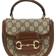 Τσάντα Gucci καφέ από πολυαιθυλένιο  