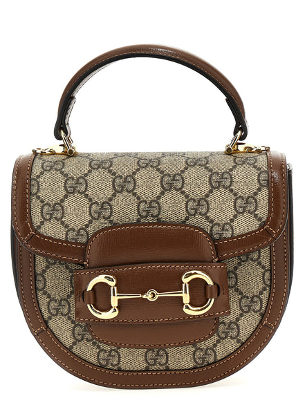 Τσάντα Gucci καφέ από πολυαιθυλένιο  