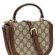 Τσάντα Gucci καφέ από πολυαιθυλένιο  