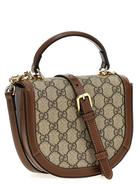 Τσάντα Gucci καφέ από πολυαιθυλένιο  