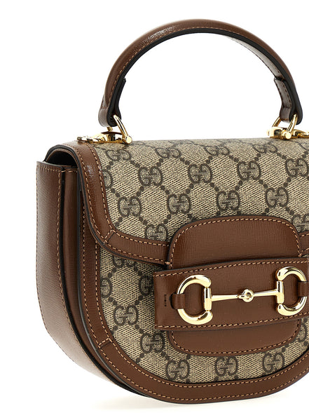 Τσάντα Gucci καφέ από πολυαιθυλένιο  